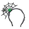 Costume Party Headpiece Halloween Spider Web Headband, Black Lace Choker Collar with Rose, Theme Photo Props Accessory for Women Girls, Gothic