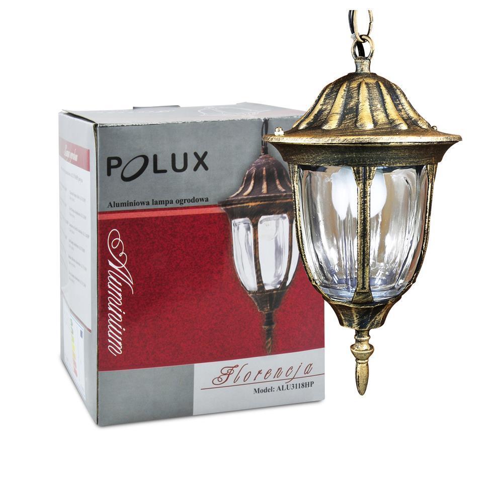 Hängende Gartenlampe Retro Florenz E27 Ip43 Patina Goldlux