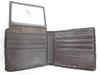 Luxury Crocodile Leather Wallet Brown Braided Edge [Pelgio] Bi-fold