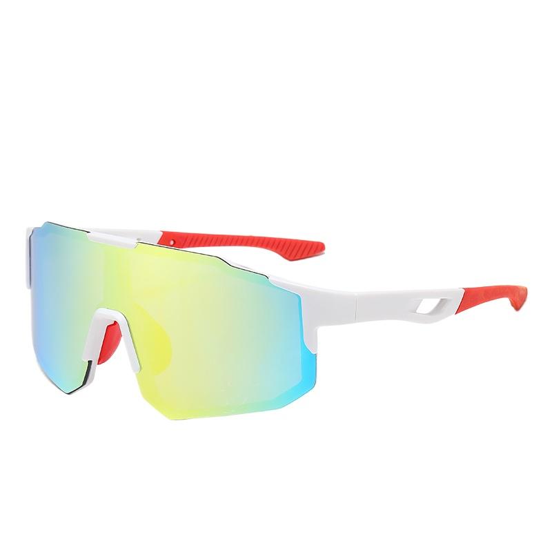 Trendy Cycling Goggles Oversized Decor Women'S Sports Anti Uv Sunglasses Men'S Outdoor Brand Design Sun Glasses For Hiking