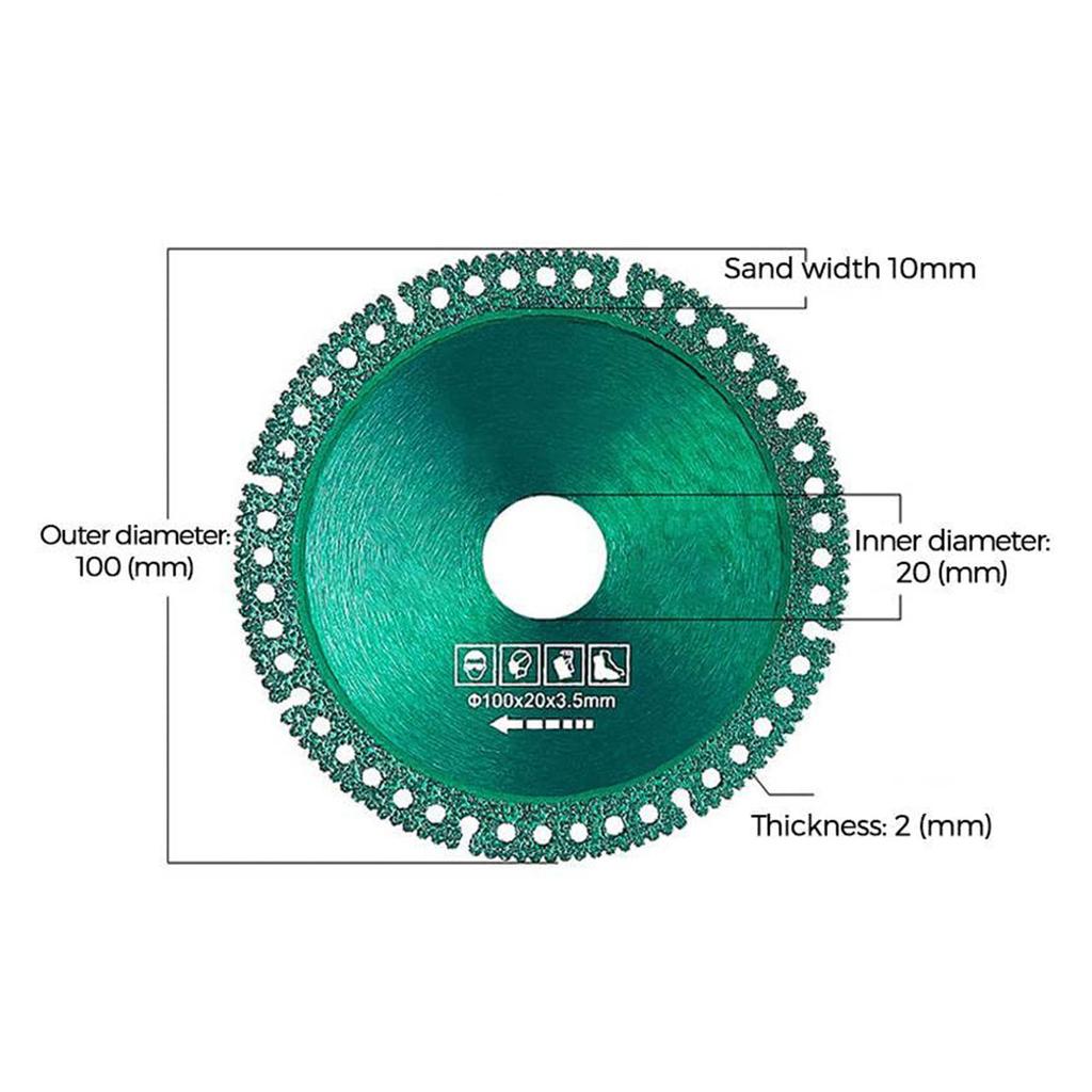 Cutting Saw Blade Multifunctional Incisive Smoothly Chip Removal Diamond Cutting Disc for Ceramic