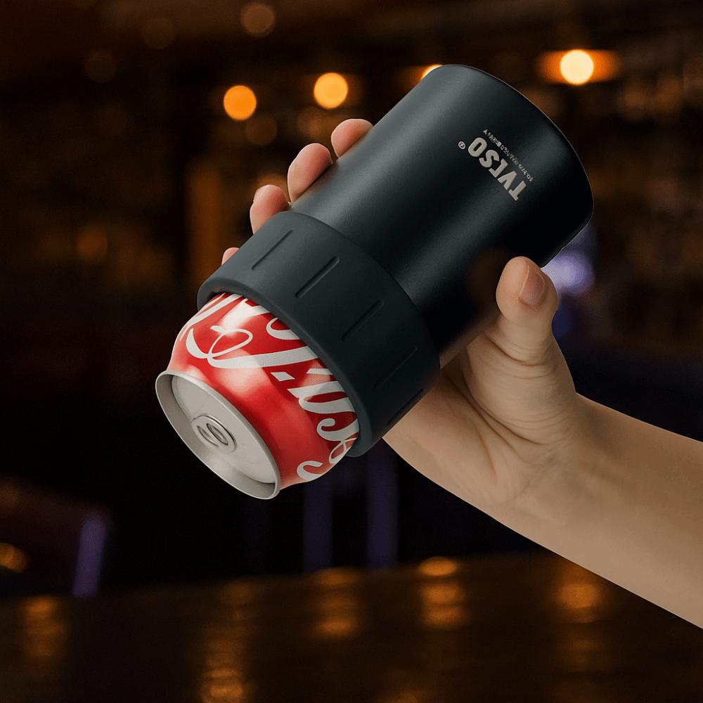 

Keep Warm/Cold Beverage Cooler Cup Double Wall Drink Can Cooler Outdoor жовтий