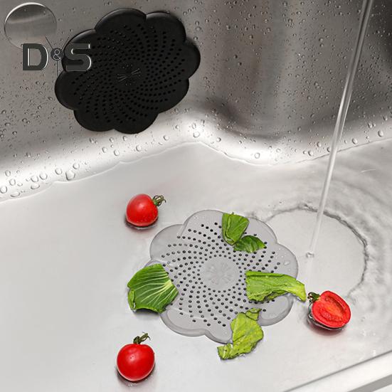Sita de chiuvetă din silicon anti-blocare filtru de scurgere design floral sigiliu de miros bucătărie baie accesoriu canalizare sifon plasă de scurgere