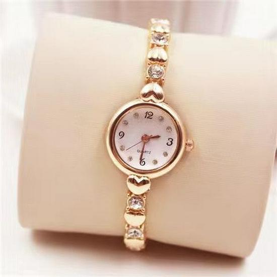 JW Korean Style Elegant Ladies' Water Diamond Quartz Bracelet Watch