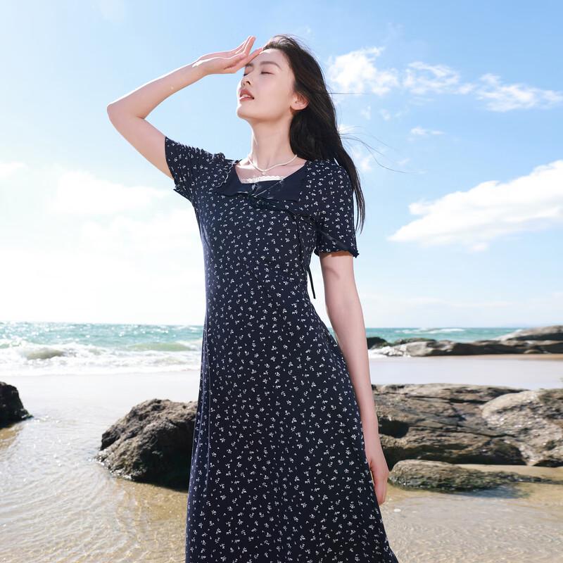 Sancai Plus Size Floral Midi Dress