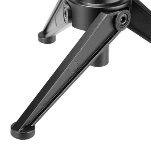 Neewer Mini Tabletop Microphone Tripod Stand, Foldable, Iron, Adjustable Height, 4.9-7.5 inches/12.5-19 cm, Suitable for Lectures, Podcasts, Online Ch