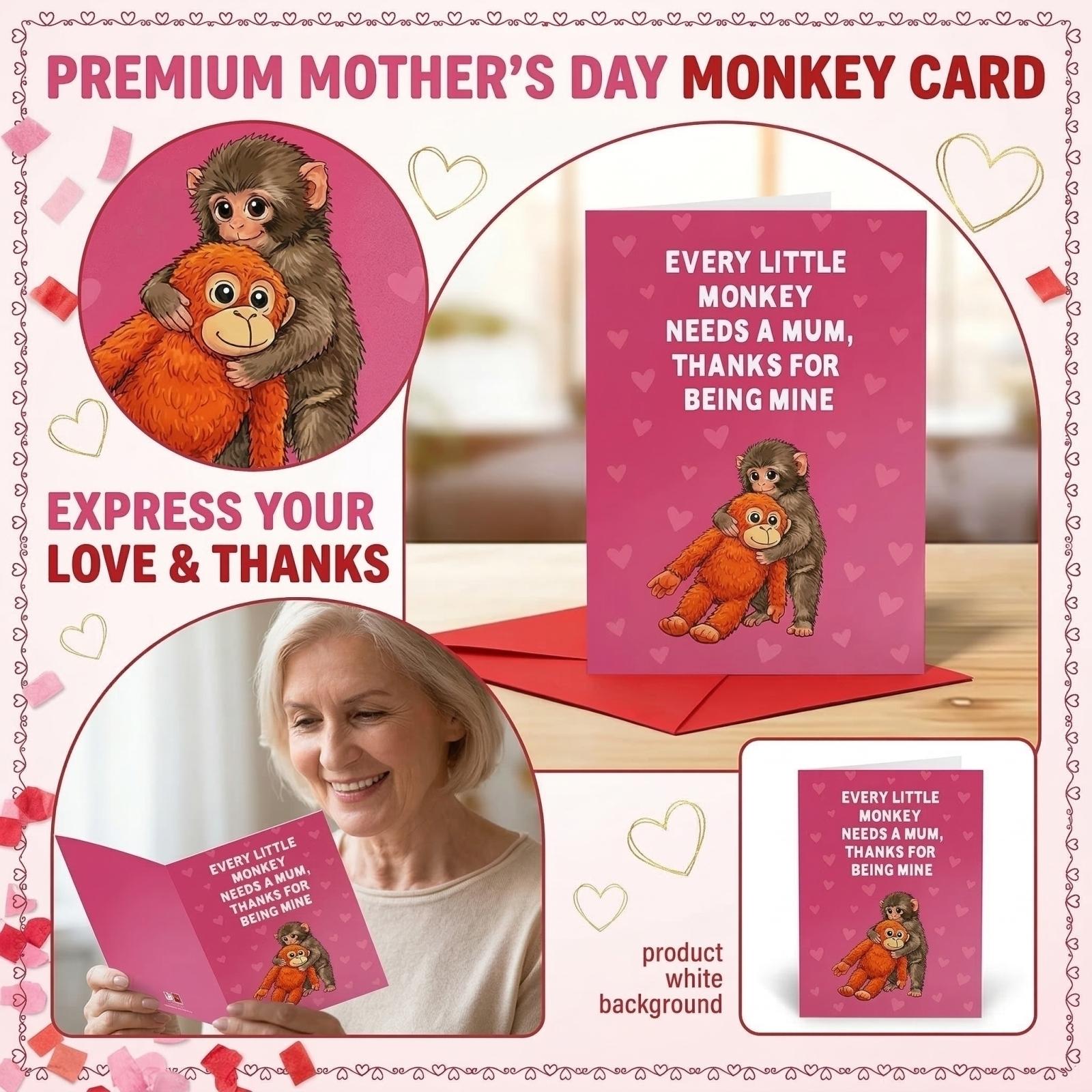 2D Mother s Day Greeting Cards Expressing Thank You One Size