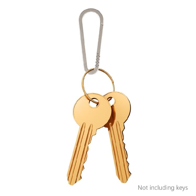 Heavy-Duty Spring Snap Hook Keyring Titanium Keychain Buckles Outdoor Carabiner