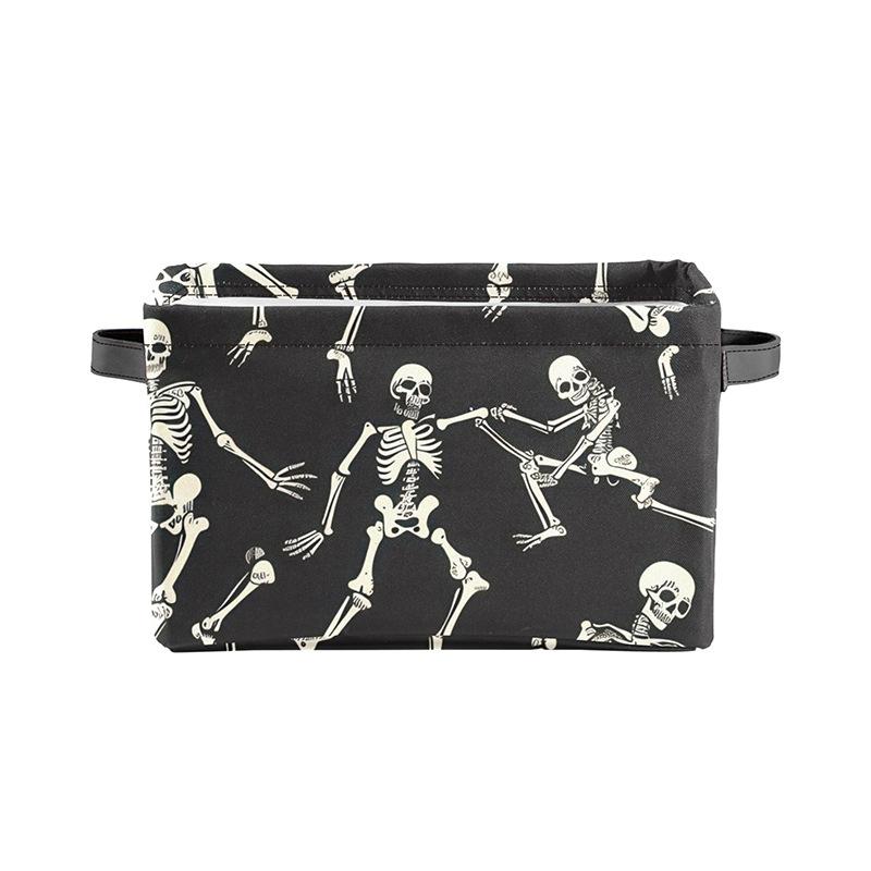

Skull Print Storage Basket – Large Capacity Organizer for Crafts, Accessories, and Household Items