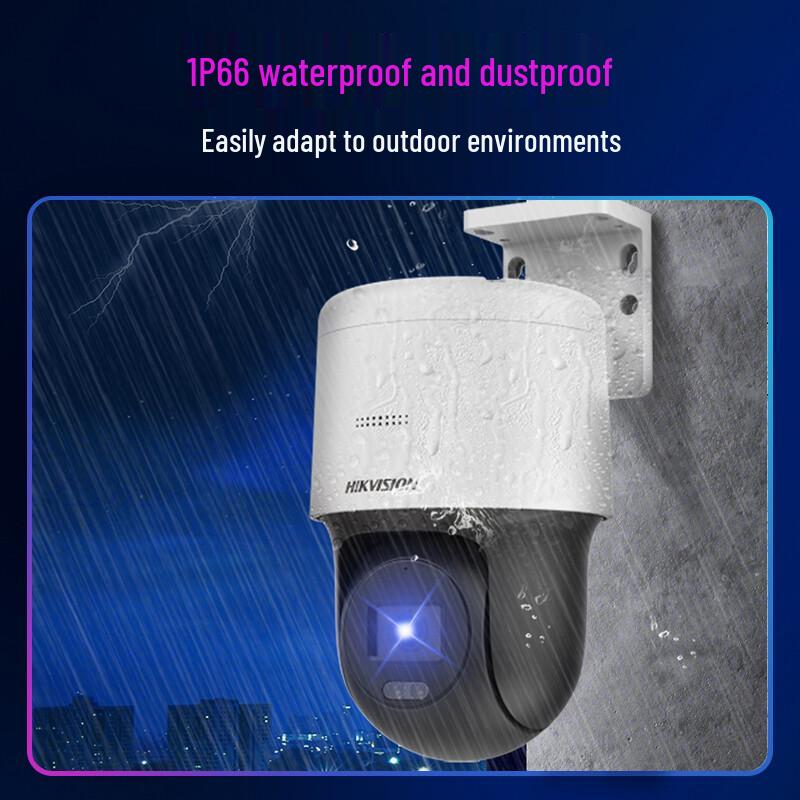 Telecamera IP PTZ Dome da Esterno Hikvision 4MP con Visione Notturna a Colori Spina CN (adattatore incluso)