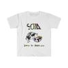 Unisex Weiches Baumwoll-T-Shirt 100% Baumwolle Herren-T-Shirts Oberteil. Soja, Geboren in Babylon. Reggae-Musik