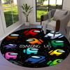Among Us Round Area Rug,Carpet Rug for Living Room Bedroom Sofa Playroom Decor,Non-slip Floor Mat