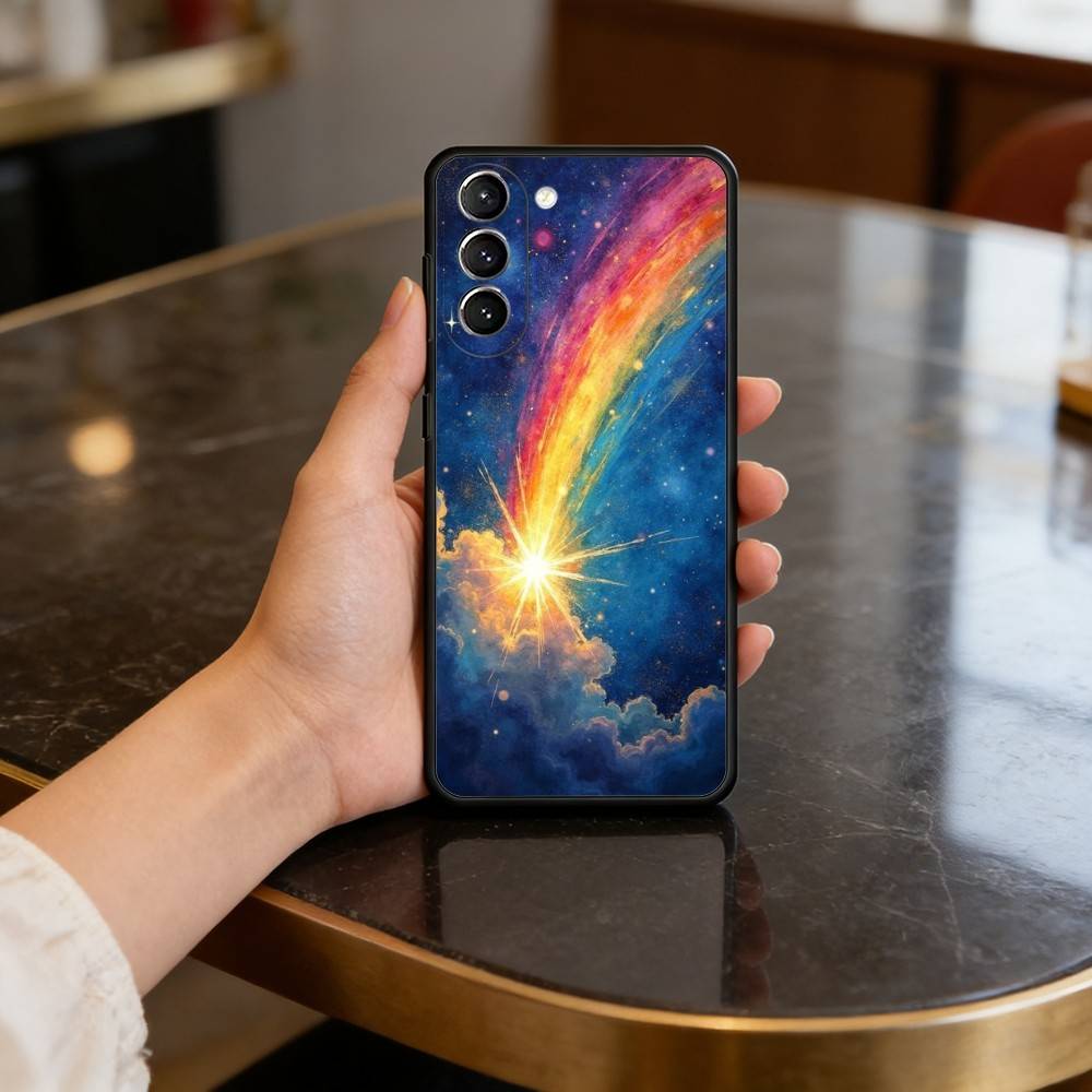 

S-Shining Art Rainbow Case for Samsung Galaxy S21 S25 FE S24 S23 Ultra S20 S9 S22 Plus S10 TPU Cover Samsung S24fe