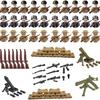 Ungiftiges Zweiter Weltkrieg Puppen Set Sammlung Militär Serie Waffen Sandsäcke Figuren Bauspielzeug Creeper Für Kinder Lernspielzeug