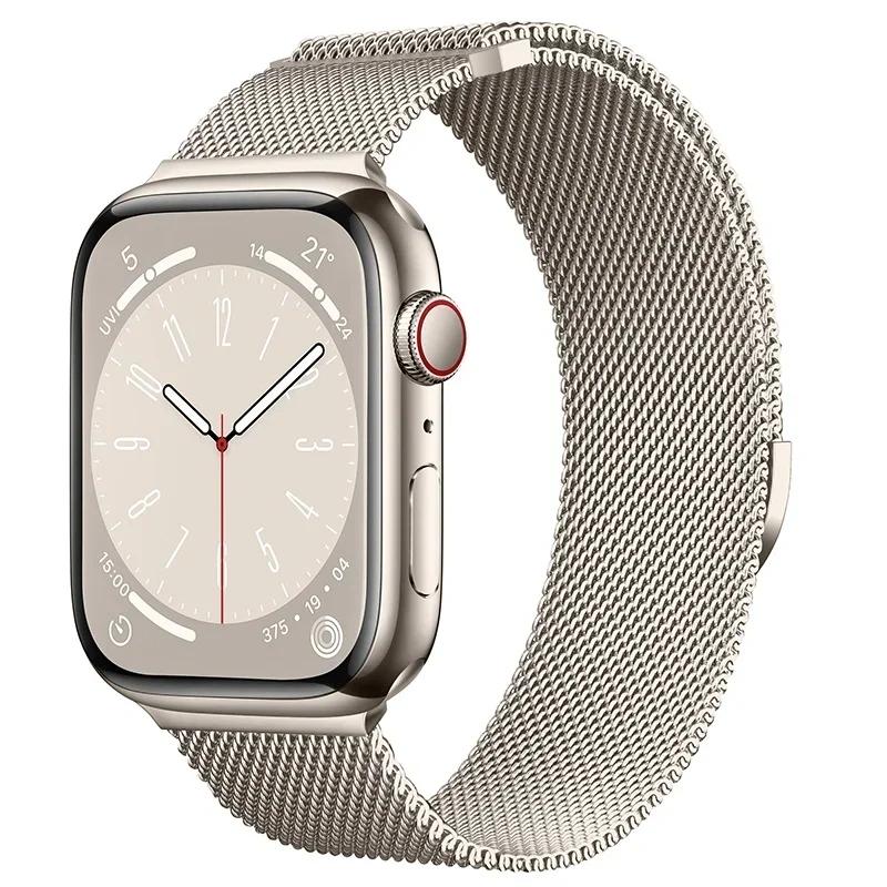 Milanese Band for Apple Watch 46mm 42mm 45mm 44mm 49mm Magnetic Stainless Steel Strap Iwatch Series 11 10 9 8 SE 3 Ultra 2 Bands