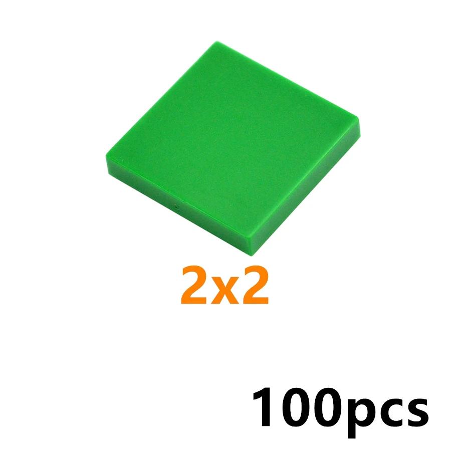 100PCS MOC Bricks 22385 2x3 Shield Light Panel LED 22385 2x3 Tile Building Blocks DIY Construction Toys Compatible With 3068