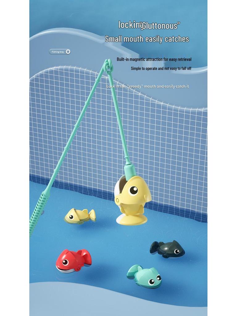 Children's Interactive Magnetic Fishing Toy with Lights & Music - Large Rotating Table for Early Education and Parent-Child Play