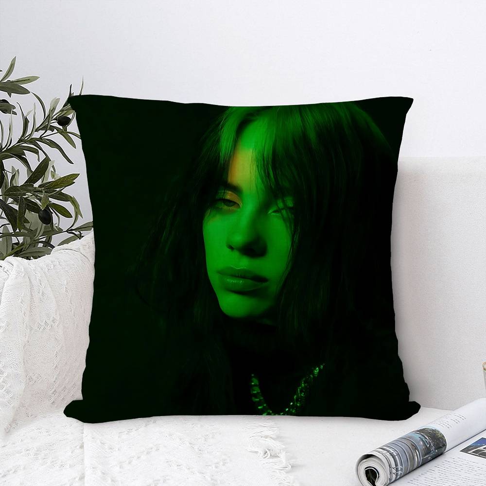 Pop EEilishS Star BbillieS Personalized Pillow Dust Cover Bedroom Kids Party Decoration Pillowcase Birthday Children Gift
