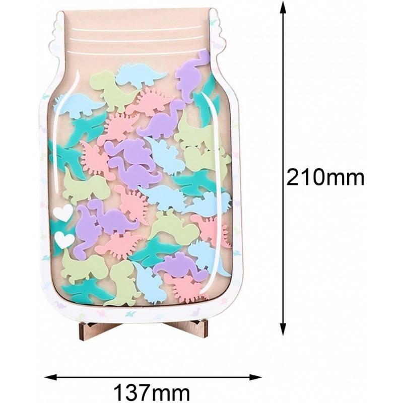 Reward Star Jar Incentive Jar Responsibility Wooden Routine Training Gift Kids