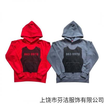 Europäischer und amerikanischer Streetwear Langarm Pullover Pullover trendiger Pullover personalisierter 3D-bedruckter Hoodie Retro Jacke