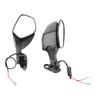 Motorcycle Rear View Mirrors with LED Turn Signal Lights Replacement for NINJA ZX10R 2011?2015