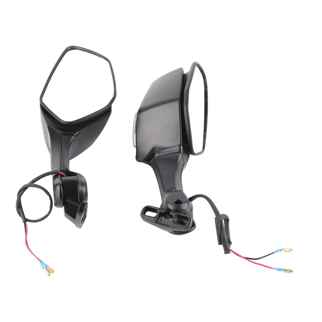 Motorcycle Rear View Mirrors with LED Turn Signal Lights Replacement for NINJA ZX10R 2011?2015