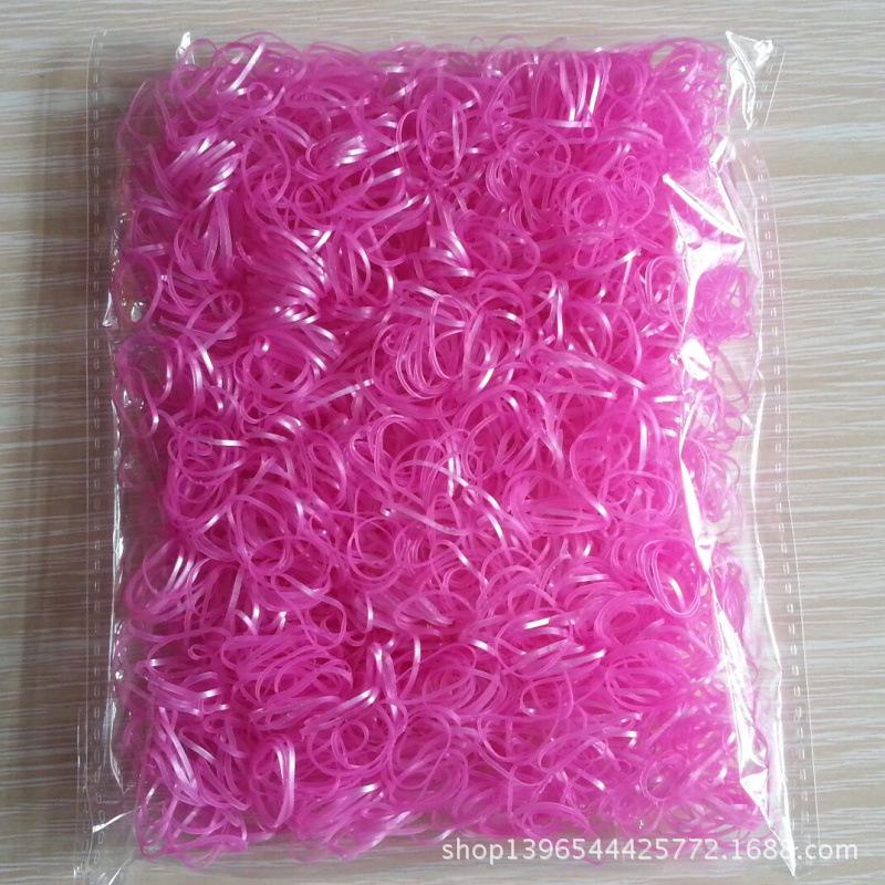 Candy Color Baby Rubber Bands, Small Size, Disposable Hair Ties, 3000 pcs/bag