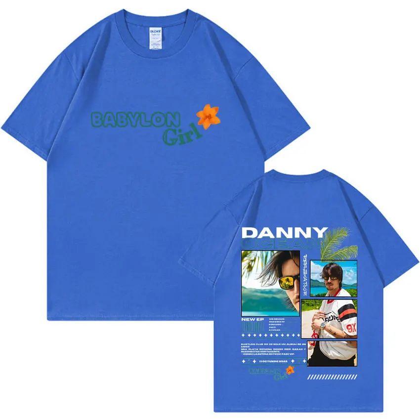 Hip Hop Casual Tshirts Rapper Danny Ocean Reflexa Tour Tees Double Sided Graphics Summer Cotton Printing Loose Tshirt Unisex
