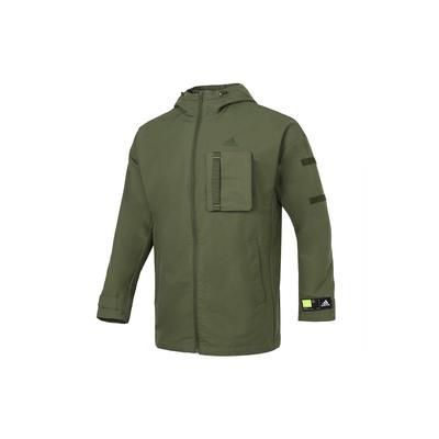 Woven Hooded Jacket Men Outerwear Green GP0990