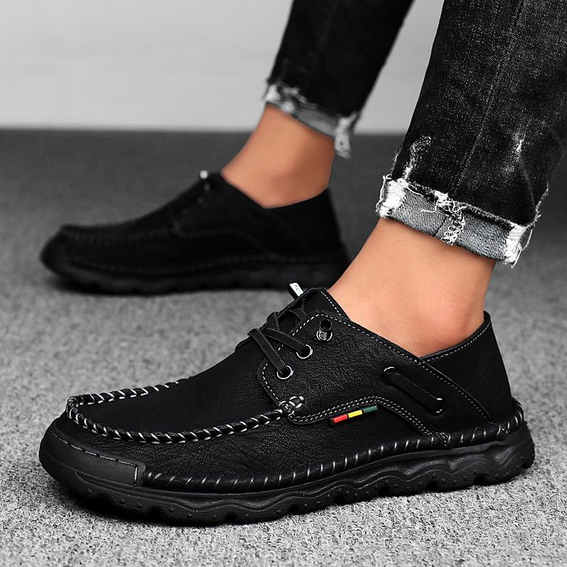 Kožené boty Ležérní společenské boty pro muže Společenské Tenisky Pánské Mokasíny Mokasín Tenisky Pánské Designérské