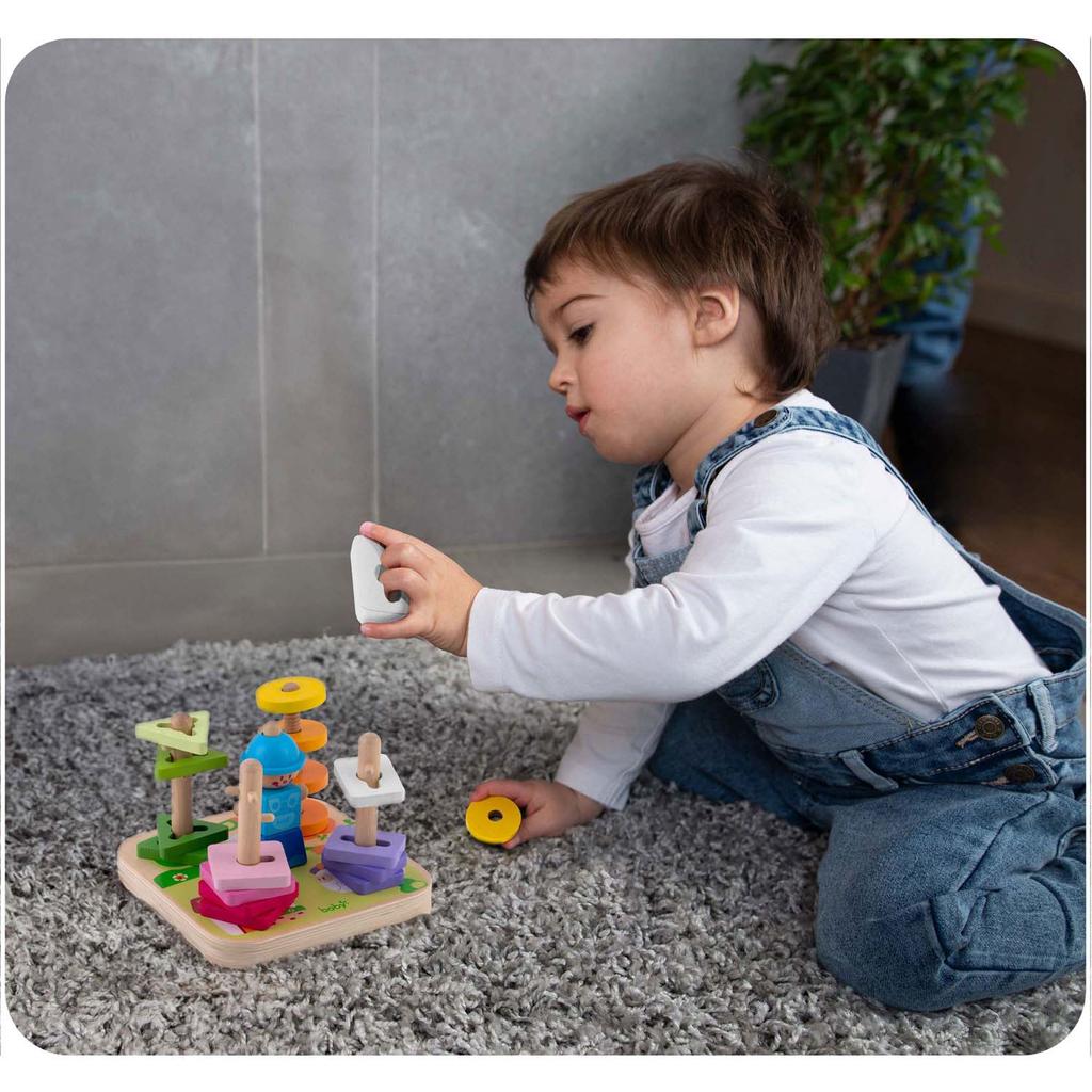 Wooden Shape Sorter Puzzle Toy Ricokids