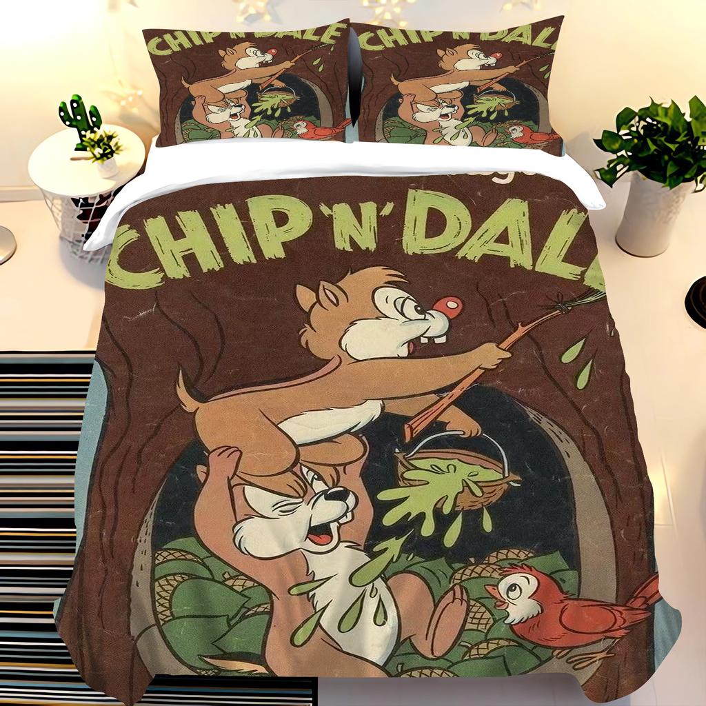 Disney-Universal Bettbezug Bettwäsche-Set Geeignet für Kinder und Erwachsene Bettdecken-Sets Queen-Size