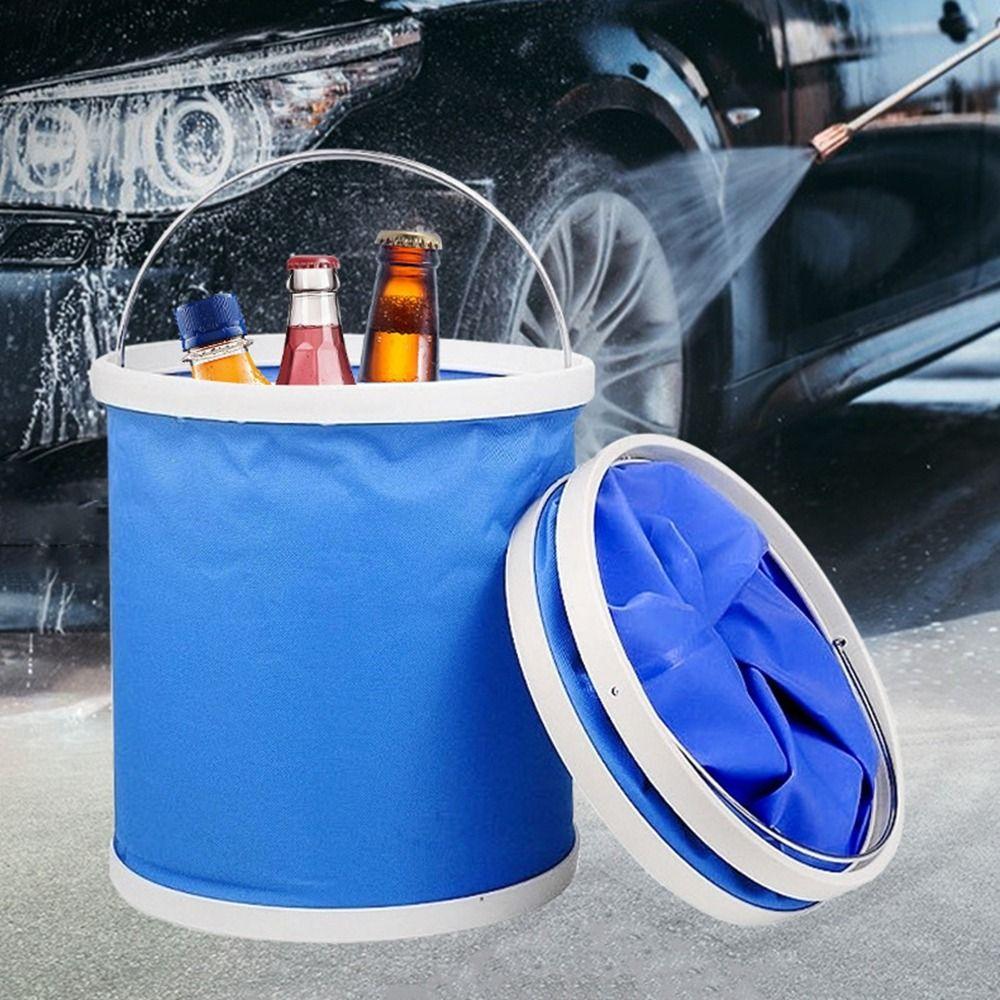Oxford Cloth Folding Water Bucket Space Saving Car Washing Buckets Car Folding Bucket  for Outdoor