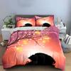 Romantic Lantern Party Decoration Set Soft Comfortable Duvet Cover Bedding Set Included 1*Duvet Cover & 2*Pillowcases, Gift