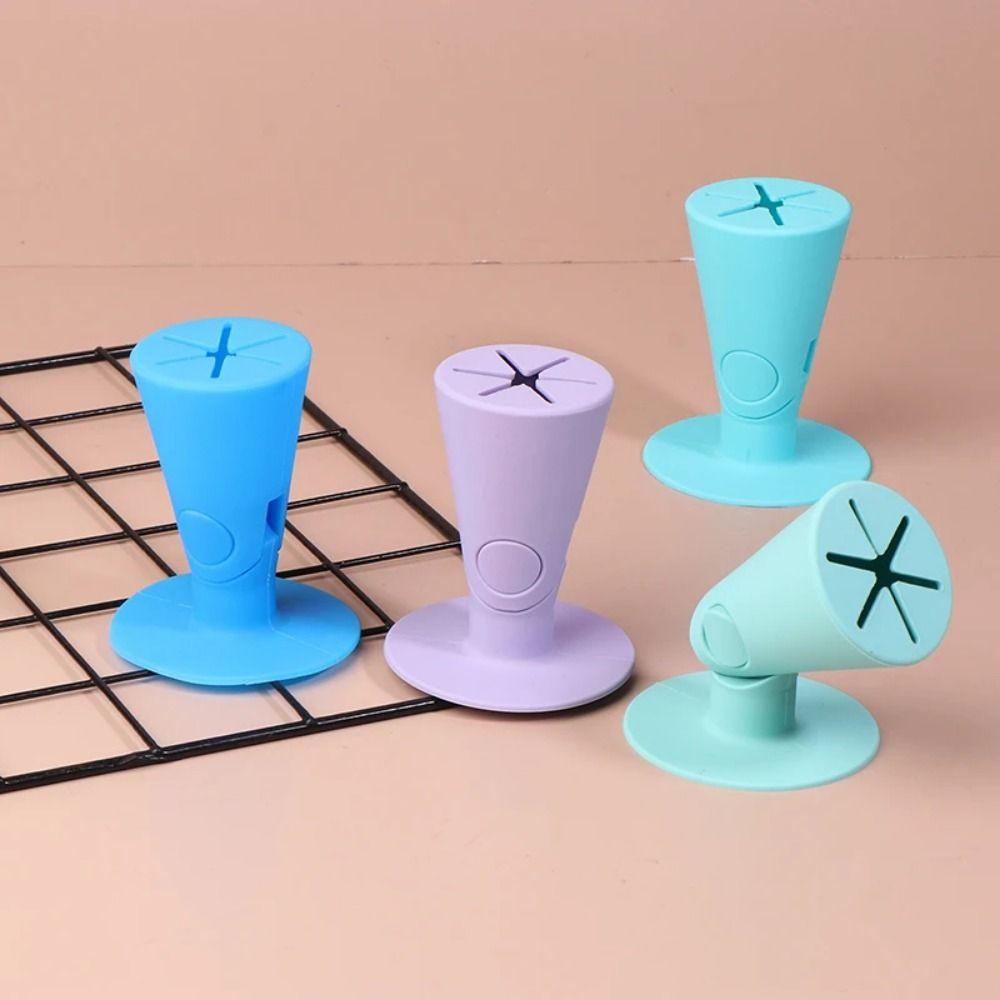 Untippable Base Silicone Nail Polish Holder Rotatable Nail Polish Bottle Organizer Festival Gifts
