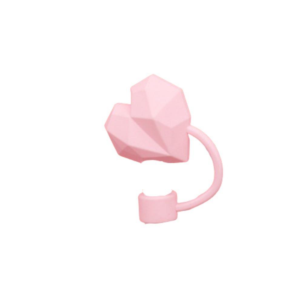 

10mm Straw Toppers Dust-Proof Straw Stopper Cup Accessories Hearts Straw Cover 30&40 Oz Cup pink-diamond heart