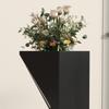 Flower Pots Indoor Plant Pots With Drainage Holes Metal Dim 30L X 30W X 100H Cm Black