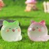 3 Teile/beutel Leuchtende Mini Katze Micro Landschaft Desktop Ornamente Leuchten In Der Nacht Tier Figuren Home Auto Dekorationen Diy Zubehör