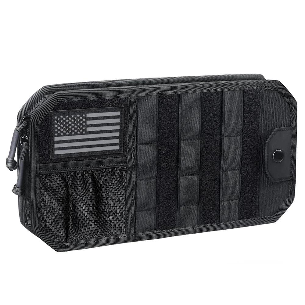 Car Sun Visor Organizer Universal Car Sunshade Storage Clip for Car Accessories Storage Holder Molle Hunting Gears Bag