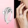 925 Silver Stackable Infinite Heart Daisy Flower Ring for Women Original Silver 925 Rings Brand Jewelry Gift