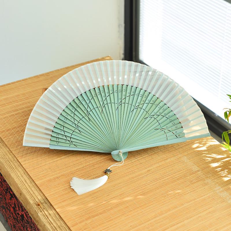 Red Dancing Fan: Classical Chinese Style Folding Fan, Easy-Open Hanfu Accessory