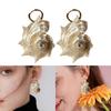 Handcrafted Spiny Shell Earrings Lightweight Pair Unique Patterns Versatile Styling Gift Shell Studs Earrings