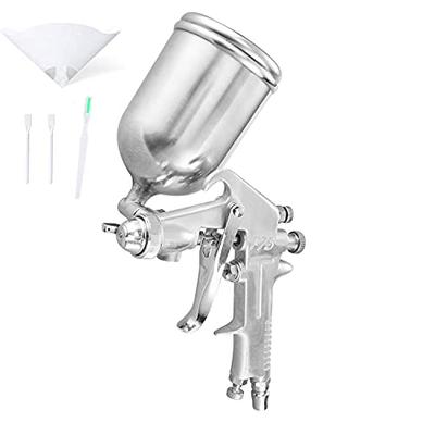 Litorange Spray Gun, 1.5mm, 400ml Cup Capacity, Air Leak Prevention, High Spray Volume, Gravity Feed, General Purpose Painting, DIY, Adjustable Cup An