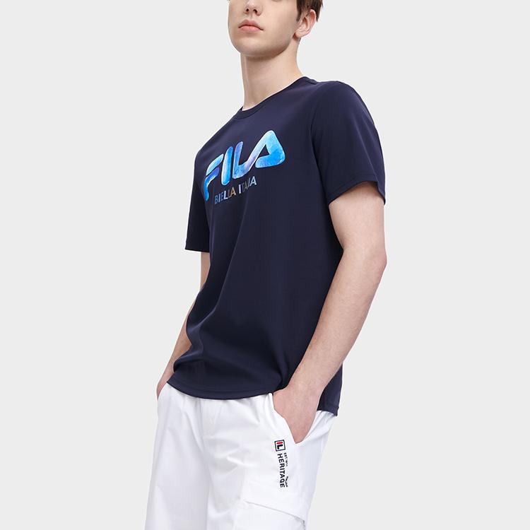New FILA T Shirts Men's Legend Blue F11M328114FNV