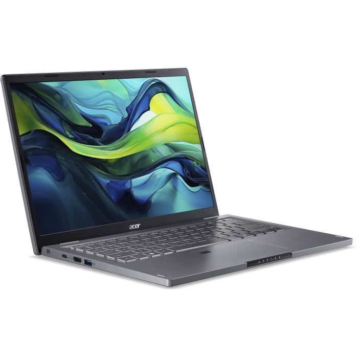 PC Portable ACER Aspire 14 : Sans Windows - 14'' WUXGA IPS - Intel Core 5 120U - RAM 16Go - 1To SSD