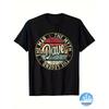 Men's Vintage T-Shirt - The for Man The Myth The Legend Dave - Heavyweight 220gsm Cotton Crew Neck Tee - Retro Music Band Shirt - Soft Breathable