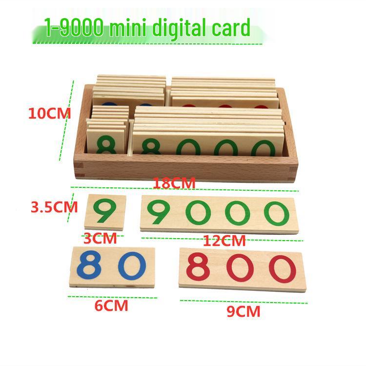 

Montessori Kindergarten Educational Number Cards (1-9000) Hot Seller