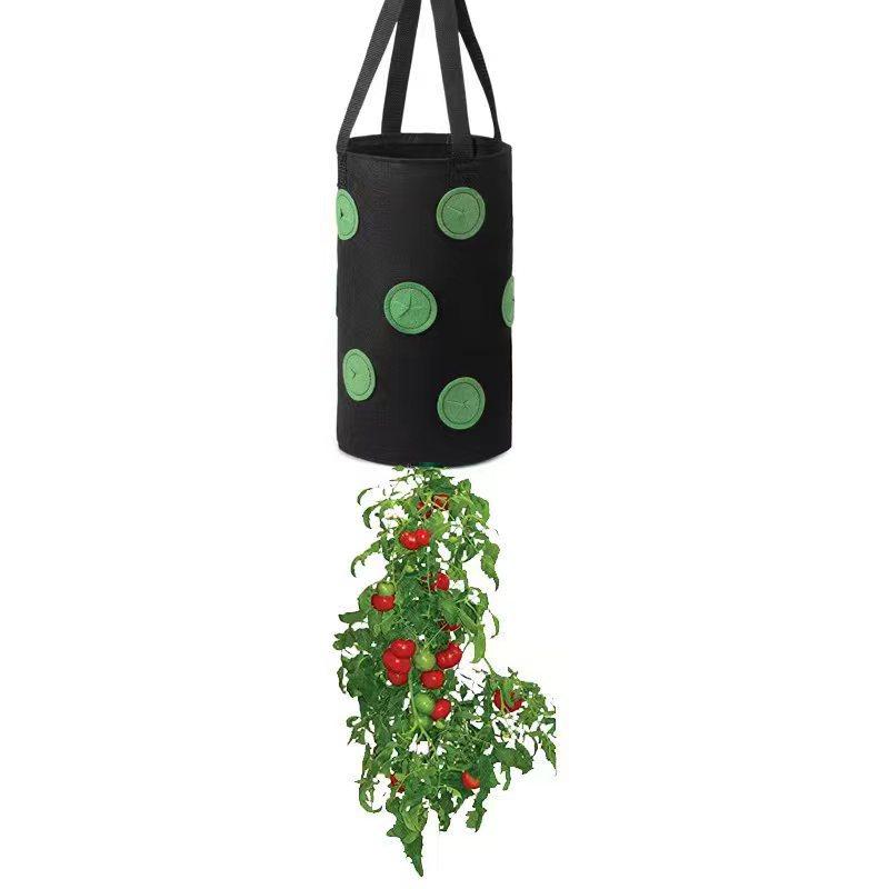 

Multi-Function 13 Holes Felt Hanging Tomato Grow Bag Planter Strawberry Vegetable Flower Plant Grow Bags Garden Plant Pot чорний