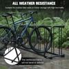 Grid Bike Stand Dual Sided Fits 12-29in Tires Outdoor Bicycle Parking Rack for 10 Holders for Garage Retail School Backyard Shop