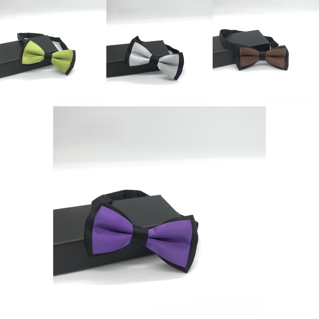 Childrens Double Layer Bicolor Bow Tie With Classic Style For Kids Formal Events